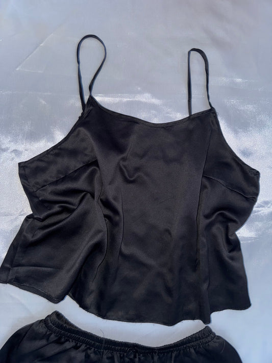 Pyjama bustier-short en satin