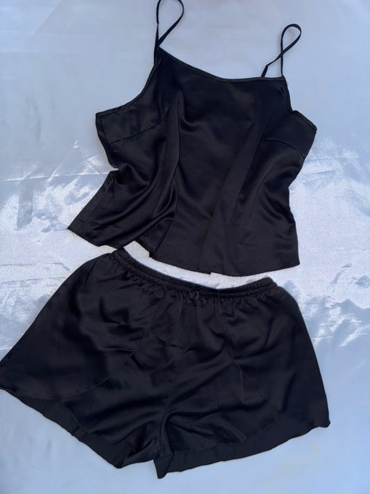 Pyjama bustier-short en satin