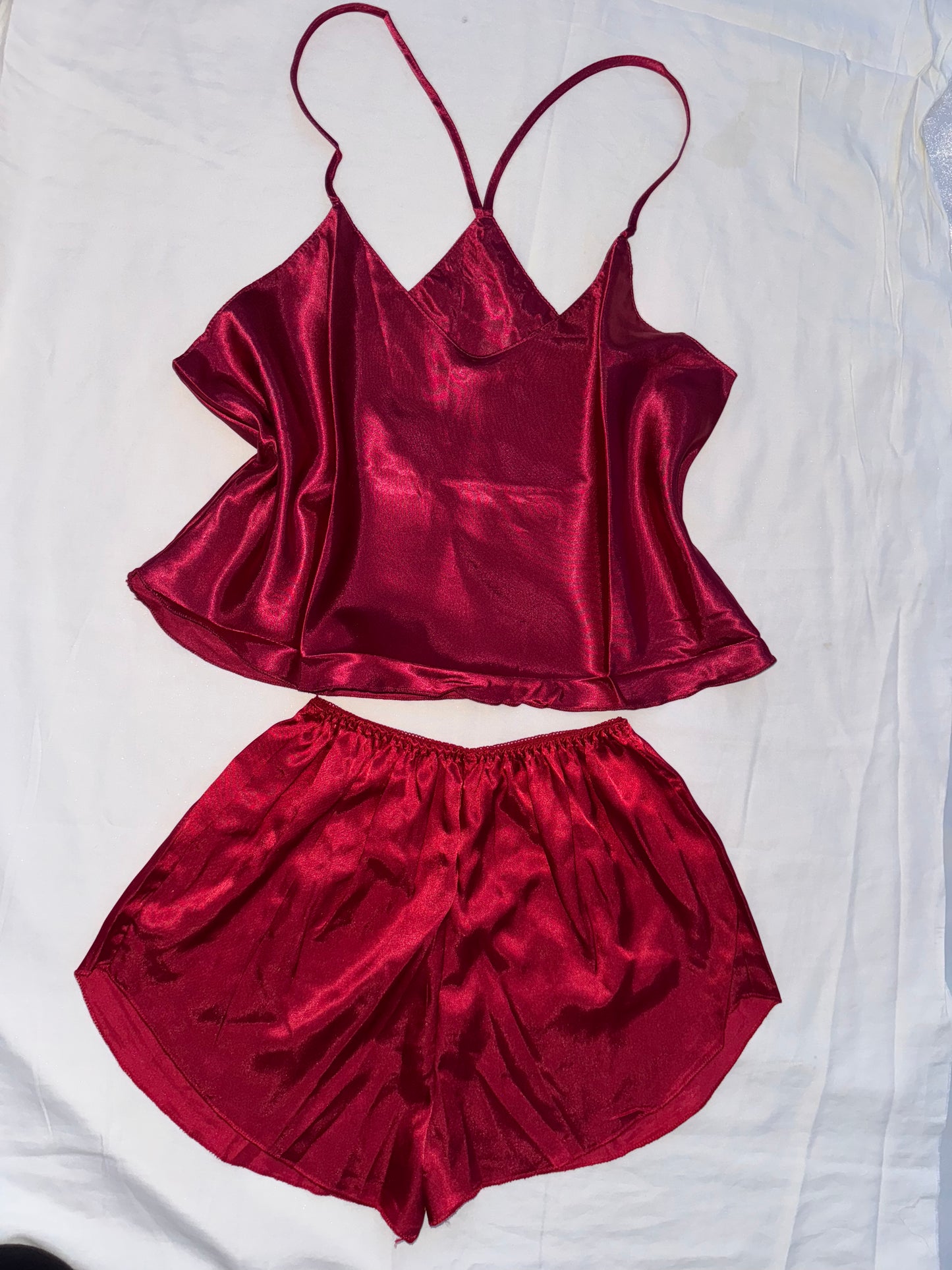 Pyjama bustier -short en satin